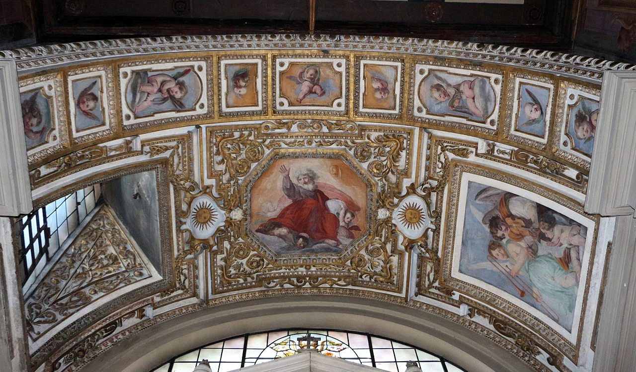 Chiesa di Santa Bibiana, Roma - Pietro da Cortona e Agostino Ciampelli, Dio benedicente e angeli